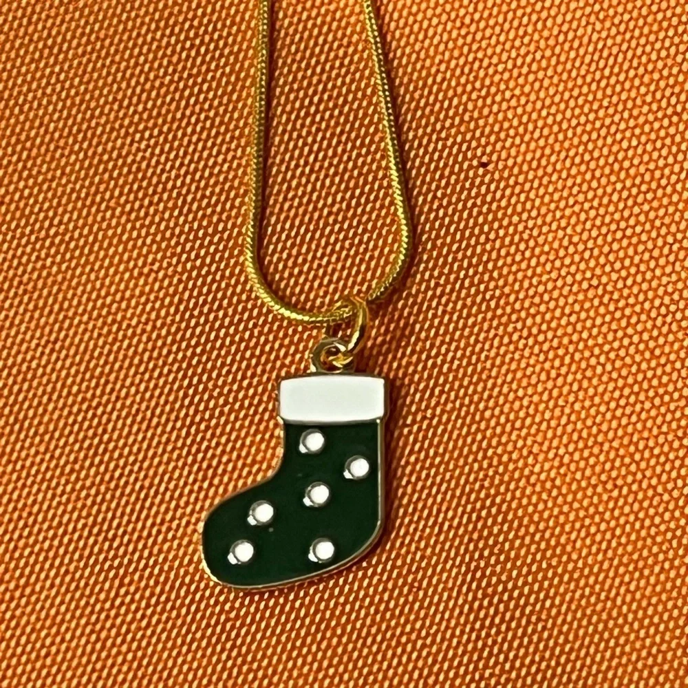 6/$20 Green Stocking Earrings